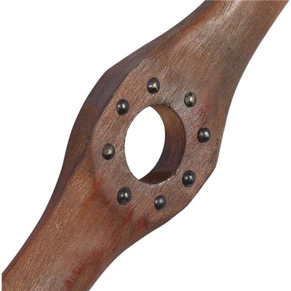 Wood Airplane Propeller 2 Blade Wall Decor , 48" x 2" x 5", Brown - Picture 5 of 5